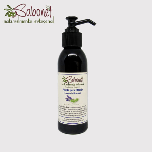 Aceite para masaje Lavanda y Romero