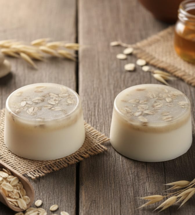 Jabón facial de avena