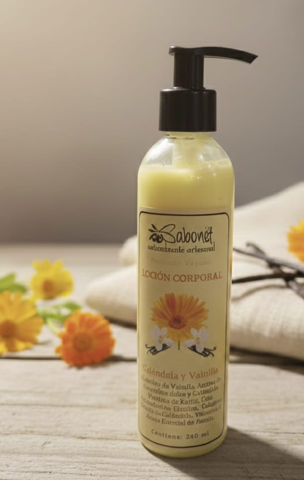 Loción corporal de Calendula y Vainilla
