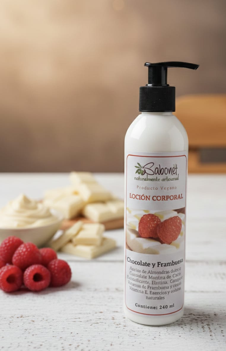 Loción corporal Chocolate y frambuesas